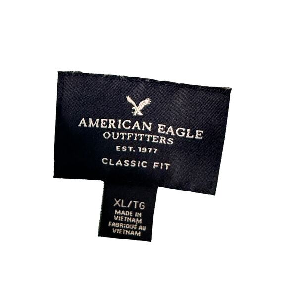 American Eagle Classic Fit Long Sleeve Button-Up Shirt Men's XL 100% Cotton - Picture 6 of 6